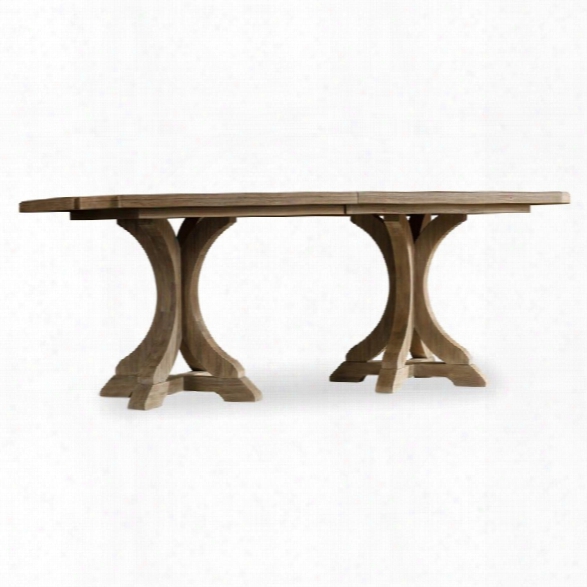 Hooker Furniture Corsica Extendable Dining Table In Light Wood