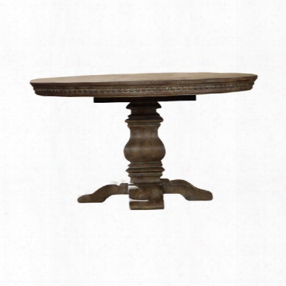 Hooker Furniture Sorella Round Pedestal Dining Table With Leaf