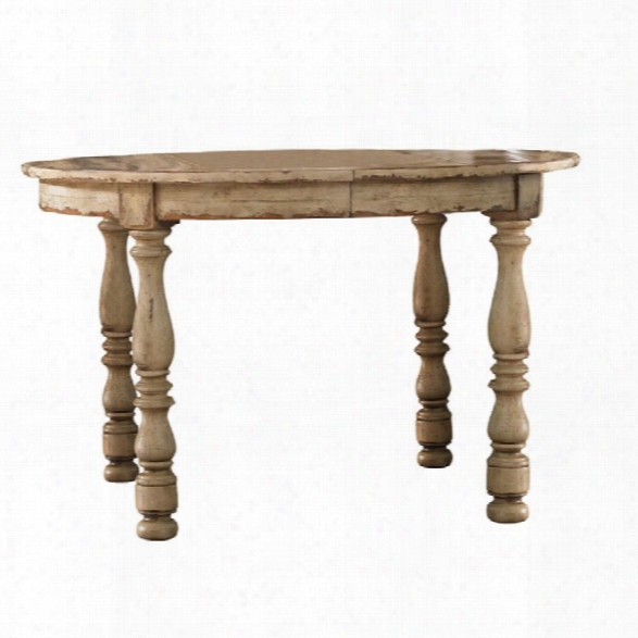 Hooker Furniture Wakefield Round Leg Dining Table With Leaf In Taupe