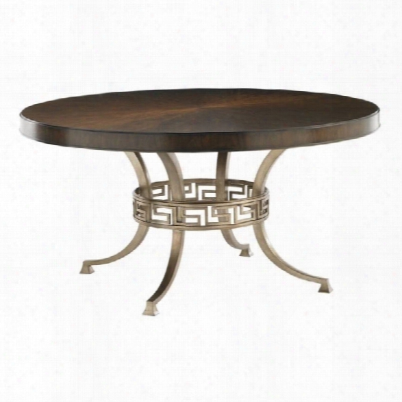 Lexington Tower Place Regis Round Wood Dining Table In Walnut