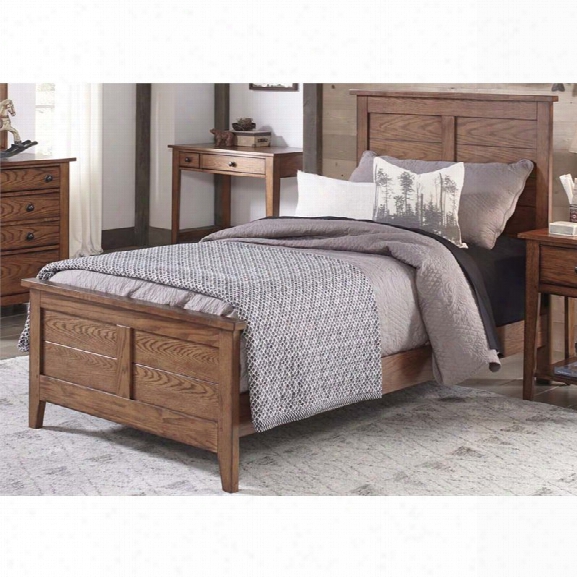 Liberty Furniture Grandpa's Cabin Full Panel Bed In Aged Oak