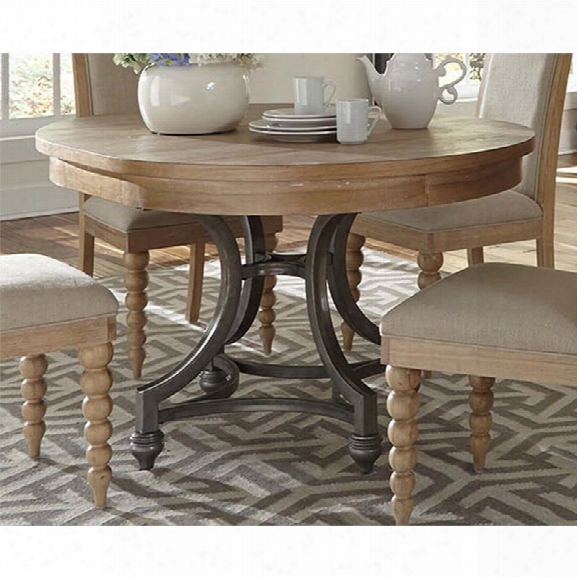Liberty Furniture Harbor View Round Dining Synopsis In Sand