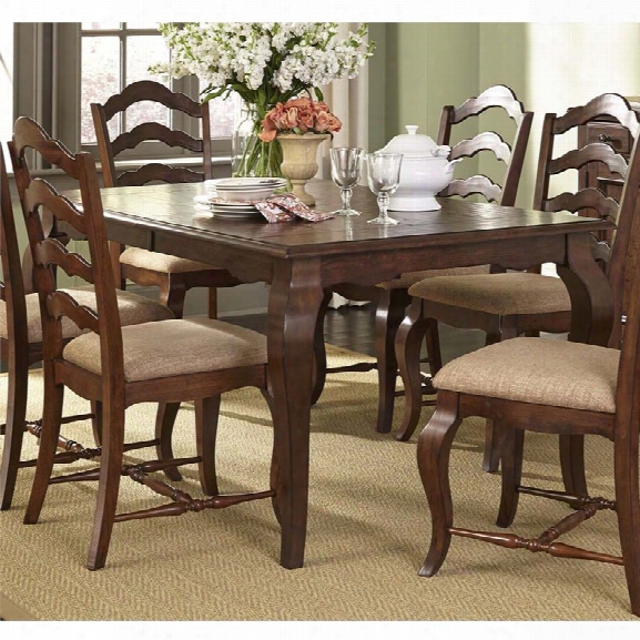 Liberty Furniture Woodland Creek Dining Table In Rust Russet