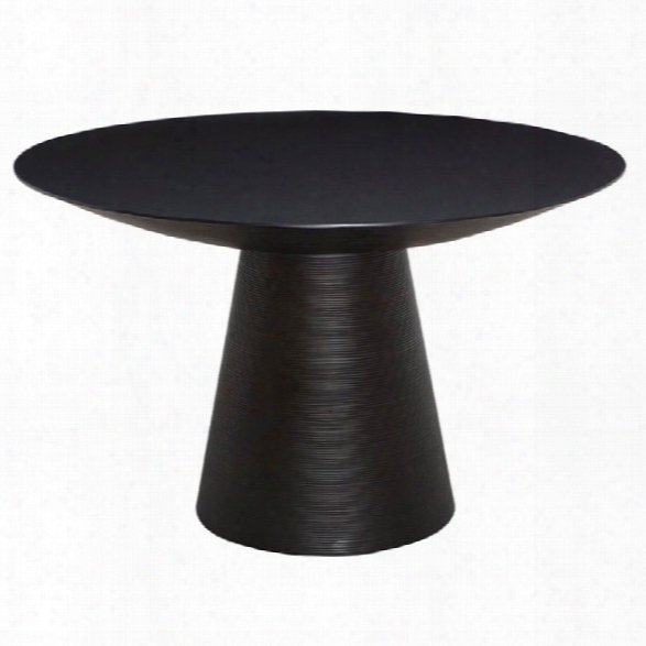 Maklaine 47.25 Round Dining Table In Black