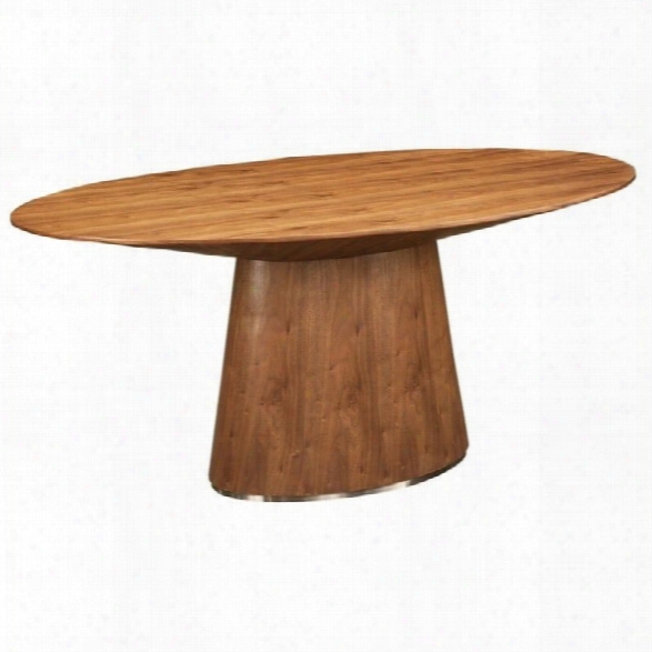 Moe's Otago Oval Dining Table In Walnut