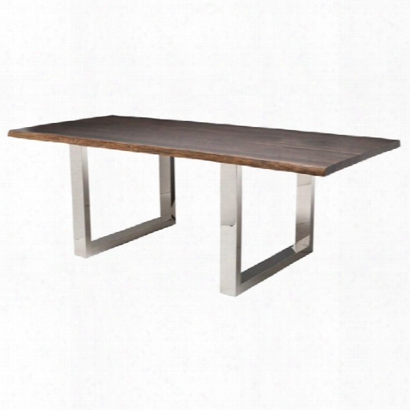 Nuevo Lyon 78 Dining Table In Seared Brown