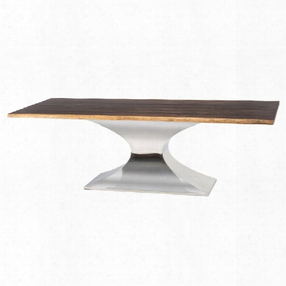 Nuevo Praetorian Dining Table In Seared Brown