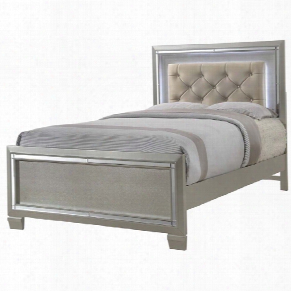 Picket House Furnishings Glamour Youth Full Panel Bed In Champagne