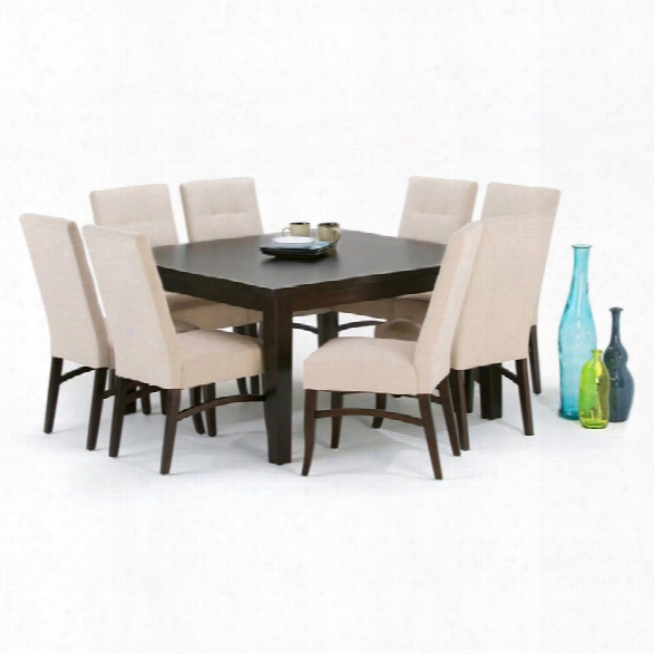 Simpli Home Eastwood 54 Square Dining Table In Java Brown