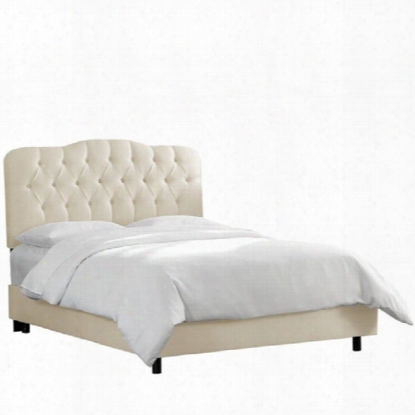 Skyline Tufted Bed In Parchment-twin