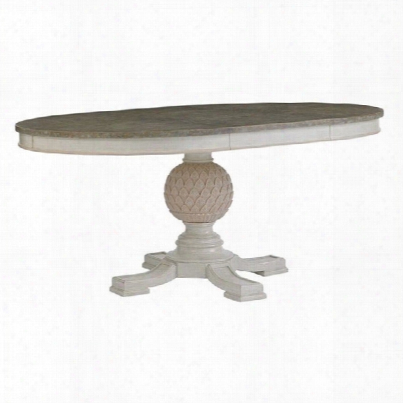Stanley Furniture Preserve Artichoke Pedestal Dining Table In Orchid