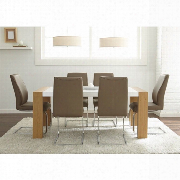 Steve Silver Scarlett Dining Table In White