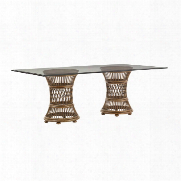 Tommy Bahama Bali Hai Arube Dining Table In Warm Brown