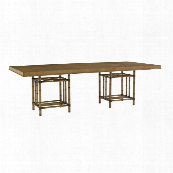 Tommy Bahama Twin Palms Caneel Bay Extendable Dining Table In Brown