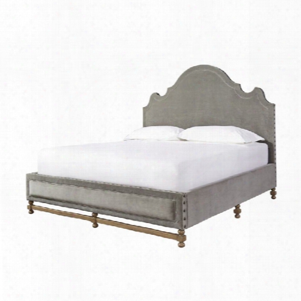 Universal Furniture Authenticity Lyon Queen Upholstered Bed In Gray