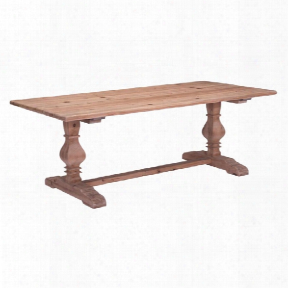 Zuo Norfolk Dining Table In Natural Fir
