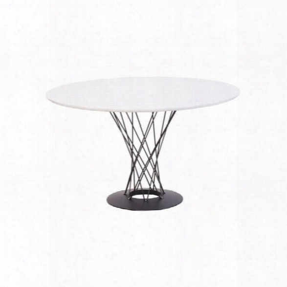 Zuo Spiral Dining Table In White