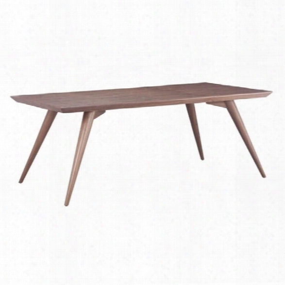 Zuo Stockholm Dining Table In Walnut