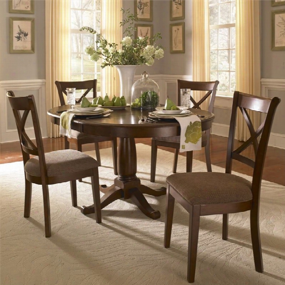 A-america Desoto 5 Piece Round Dining Set