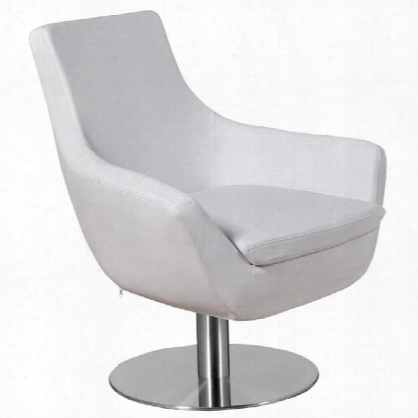 Aeon Furniture Brett Upholstered Lounge Chair In White