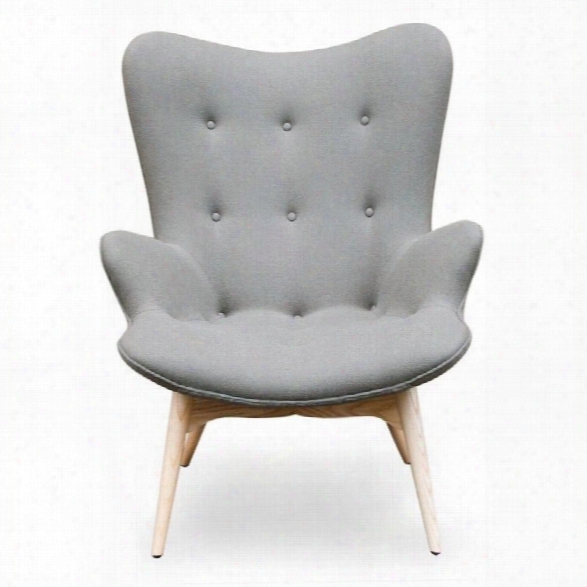 Aeon Furniture Jules Tufted Fabric Lounge Chair In Gray