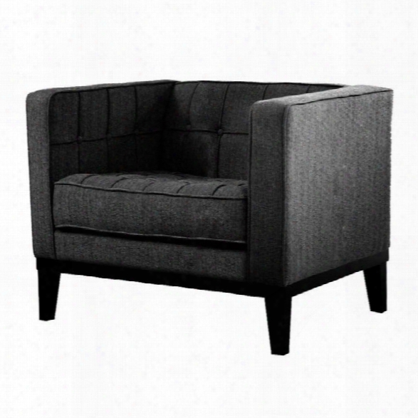 Armen Living Roxbury Chair In Charcoal