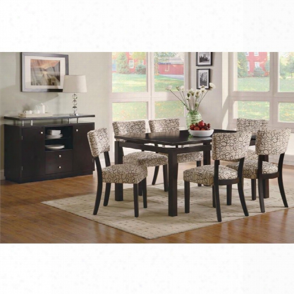Coaster Libby 5 Piece Dining Set In Cappuccino