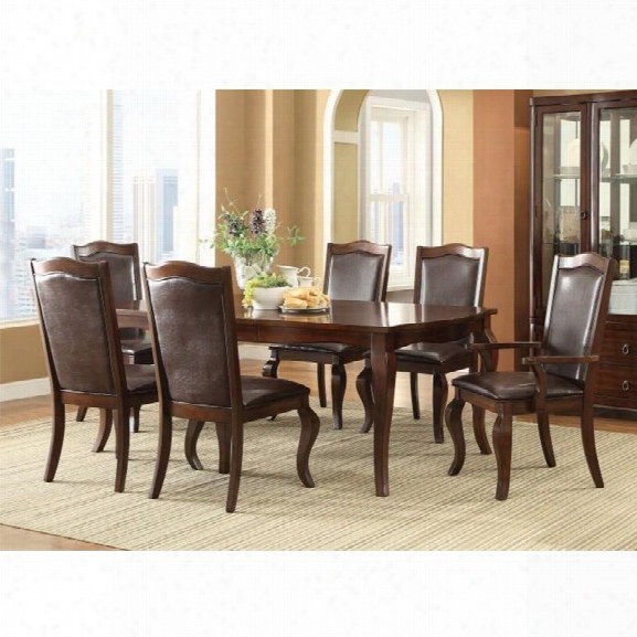 Coaster Louanna 5 Piece Dining Set In Coffee And Cherry