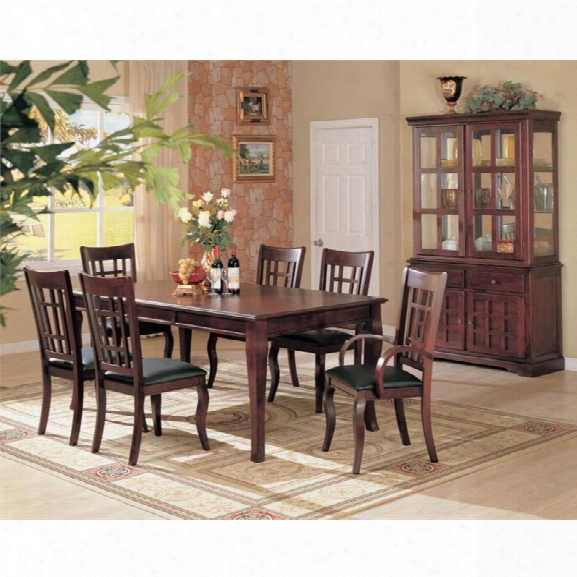 Coaster Newhouse 7 Piece Dining Set In Cherry