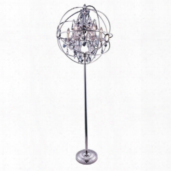 Elegant Lighting Geneva 72 6 Light Royal Crystal Floor Lamp
