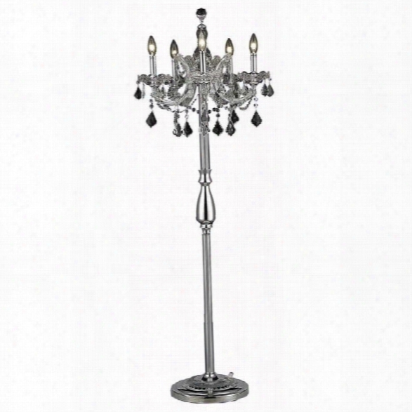 Elegant Lighting Maria Theresa 54 5 Light Elements Crystal Floor Lamp