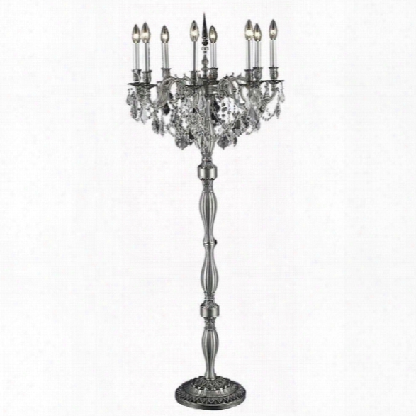 Elegant Lighting Rosalia 62 8 Light Elements Crystal Floor Lamp