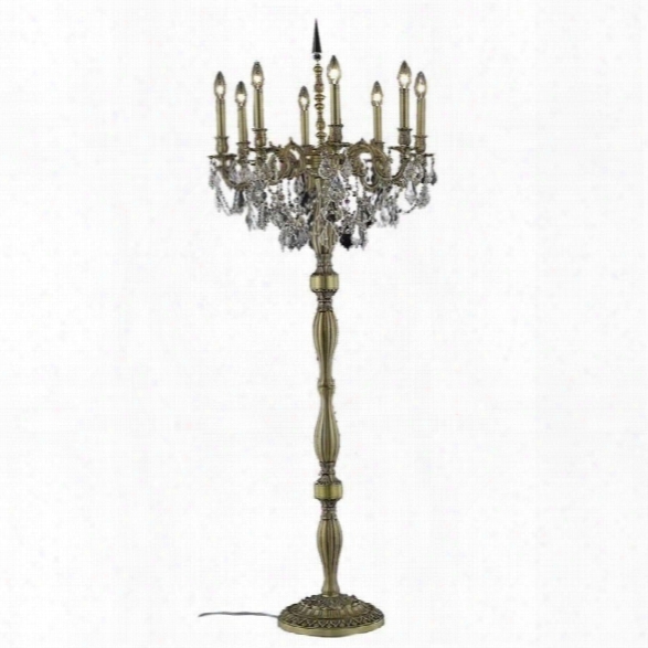 Elegant Lighting Rosalia 62 8 Light Royal Crystal Floor Lamp