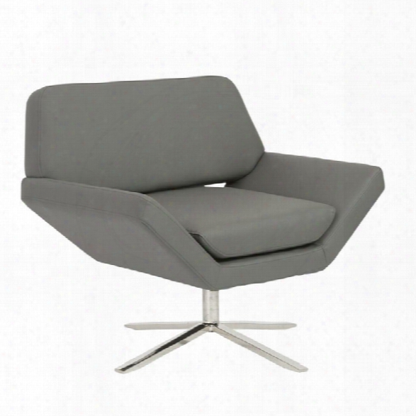 Eurostyle Carlotta Lounge Chair In Gray