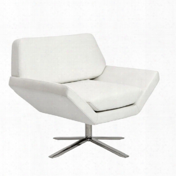 Eurostyle Carlotta Lounge Chair In White