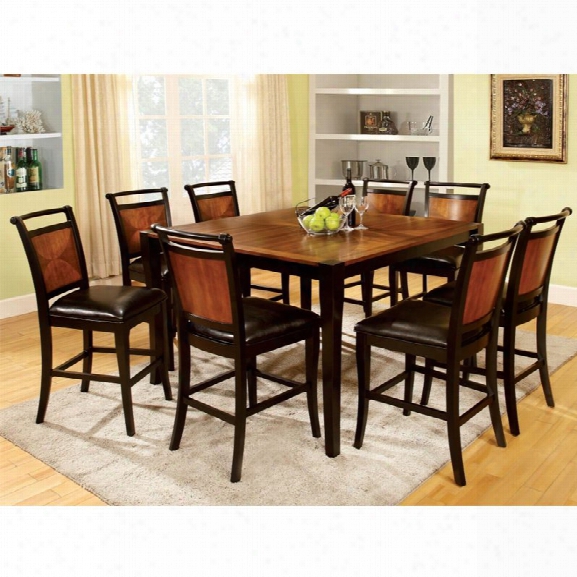 Furniture Of Ameica Balon 9 Piece Counter Height Dining Set