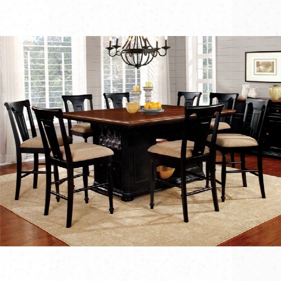 Furniture Of America Hendrix 9 Piece Counter Height Dining Set