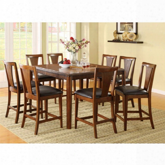 Furniture Of America Henquist 7 Piece Counter Height Dining Set