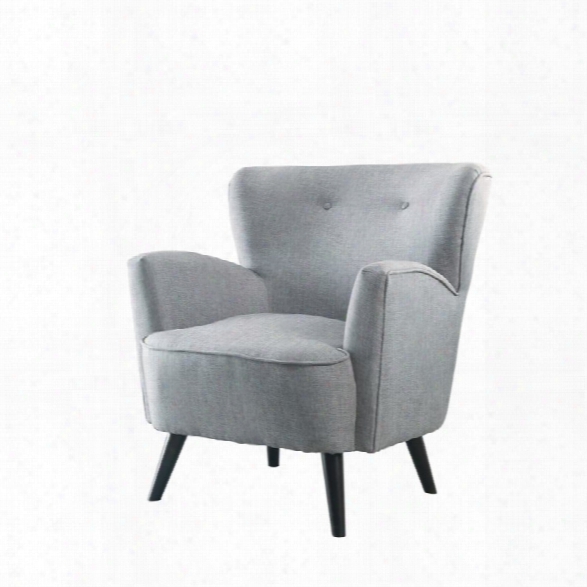 Furniture Of America Kenan Tufted Accent Chair In Gray