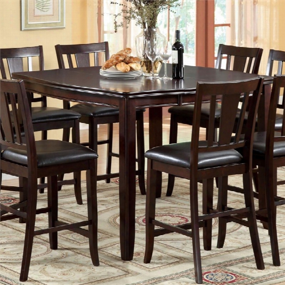 Furniture Of America Rosewood Counter Height Dining Table In Espresso