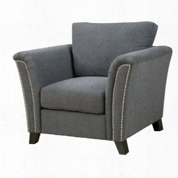 Furniture Of America Shirley Fabric Accent Chair In Gray