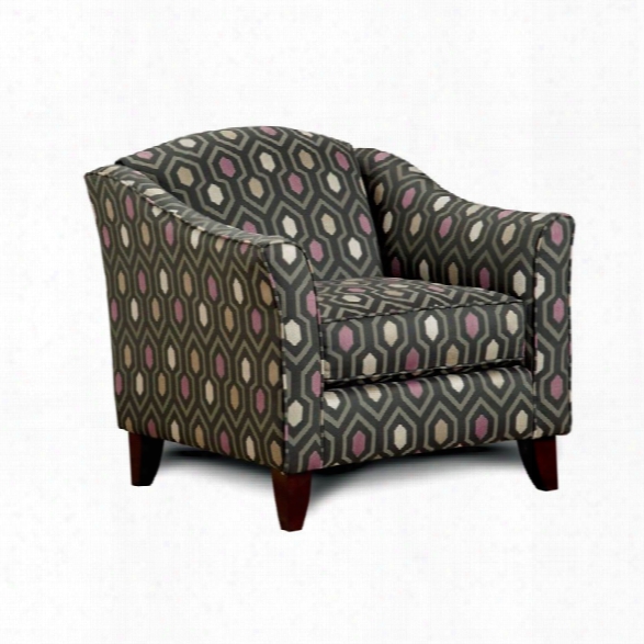 Furniture Of America Taelyn Modern Fabric Accent Chair In Gray