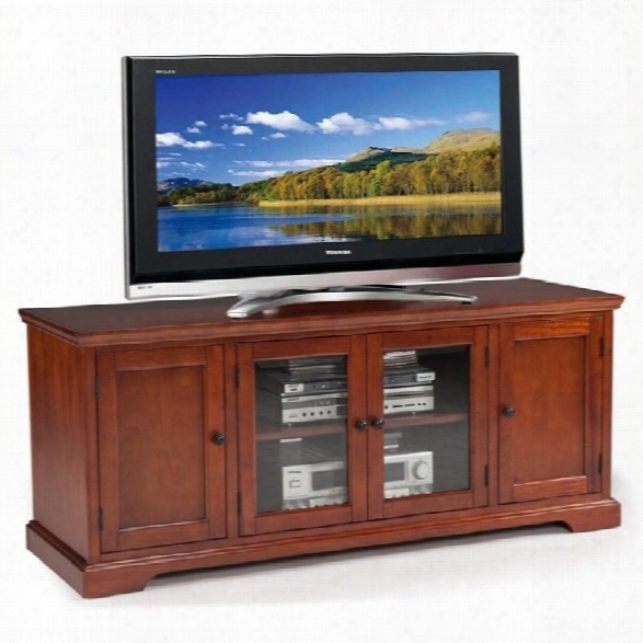 Leick West Wood Hardwood 60 Tv Stand In Cherry
