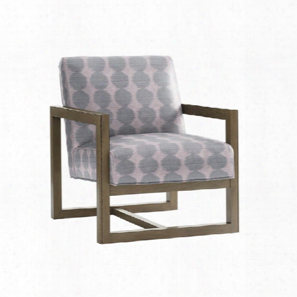 Lexington Shadow Play Harrison Chair In Geometric Blue Aqua