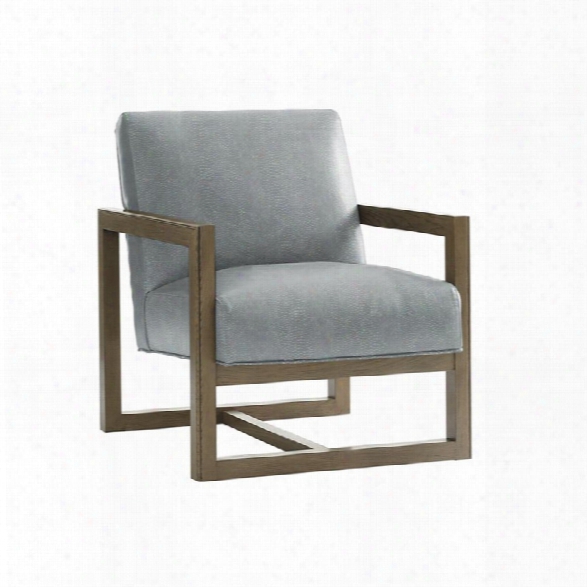 Lexington Shadow Play Harrison Chair In Textured Plain Blue Aqua