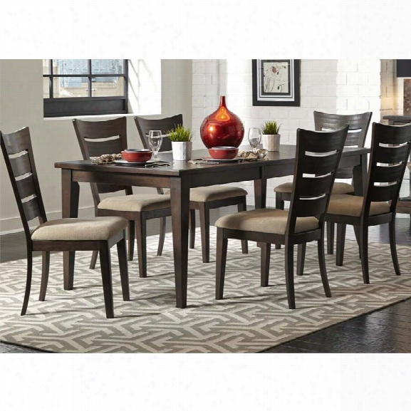 Liberty Furniture Pebble Creek Ii 7 Piece Dining Set In Tobacco