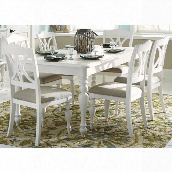 Liberty Furniture Summer House I 7 Piece Dining Set In Oyster White