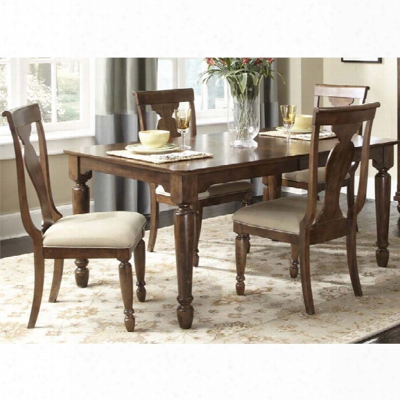 Liberty Furniture Traditions 5 Piece Dining Set In Cherry