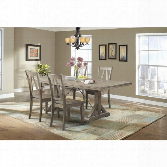 Picket House Furnishings Flynn 5 Piece Dining Set In Walnut