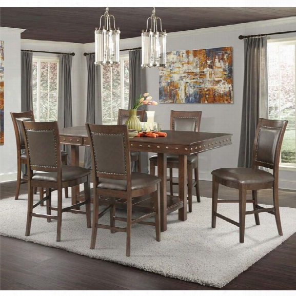 Picket House Furnishings Pruitt 7 Piece Counter Height Dining Set